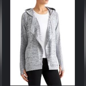 ATHLETA Blissful Wrap Hood Rib Cardigan